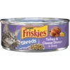 Friskies® Savory Shreds Turkey & Cheese Dinner In Gravy Wet Cat Food - 5.5 Oz -Schlage Shop 00050000412204 CF GS1 JPEG