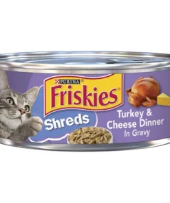 Friskies® Savory Shreds Turkey & Cheese Dinner In Gravy Wet Cat Food - 5.5 Oz