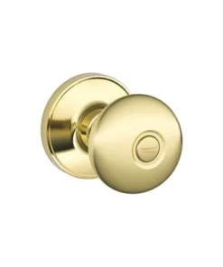 Dexter By Schlage Dexter® By Schlage® Stratus Bright Brass Bed & Bath Privacy Door Knob