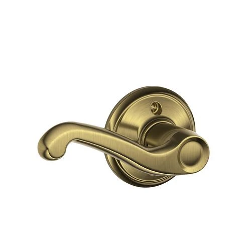 Schlage® Flair Antique Brass Non-Turning Left Handed Dummy Door Lever 3 Schlage® Flair Antique Brass Non-Turning Left Handed Dummy Door Lever