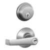 Schlage® Elan Satin Chrome Commercial Entry Door Lever And Single Cylinder Door Deadbolt 2 Schlage® Elan Satin Chrome Commercial Entry Door Lever And Single Cylinder Door Deadbolt -Schlage Shop 2211899 Schlage P LF