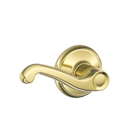 Schlage® Flair Bright Brass Hall & Closet Passage Door Lever 5 Schlage® Flair Bright Brass Hall & Closet Passage Door Lever - Image 3