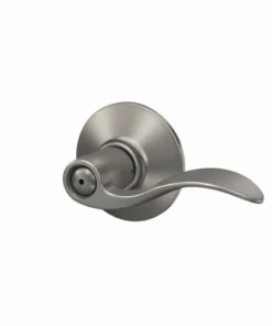 Schlage® Accent Satin Nickel Bed & Bath Privacy Door Lever 7 Schlage® Accent Satin Nickel Bed & Bath Privacy Door Lever -Schlage Shop 2213486 Schlage P RF