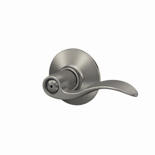 Schlage® Accent Satin Nickel Bed & Bath Privacy Door Lever 5 Schlage® Accent Satin Nickel Bed & Bath Privacy Door Lever - Image 3