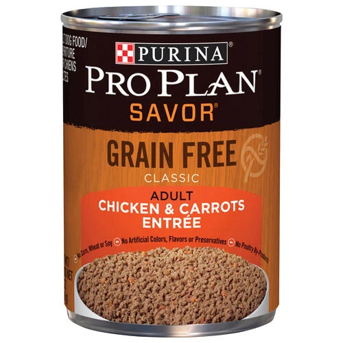 Purina Pro Plan Purina® Pro Plan® Savor® Grain-Free Classic Chicken & Carrots Wet Dog Food - 13 Oz 3 Purina Pro Plan Purina® Pro Plan® Savor® Grain-Free Classic Chicken & Carrots Wet Dog Food - 13 Oz -Schlage Shop 2534080 P SF