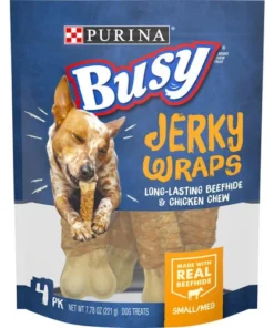 Purina® Busy Jerky Wraps Beefhide & Chicken Dog Treats - 4 Count