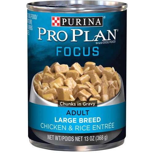 Purina Pro Plan Purina® Pro Plan® Focus Large Breed Chicken & Rice Chunks In Gravy Wet Dog Food - 13 Oz 4 Purina Pro Plan Purina® Pro Plan® Focus Large Breed Chicken & Rice Chunks In Gravy Wet Dog Food - 13 Oz -Schlage Shop 38100026781F