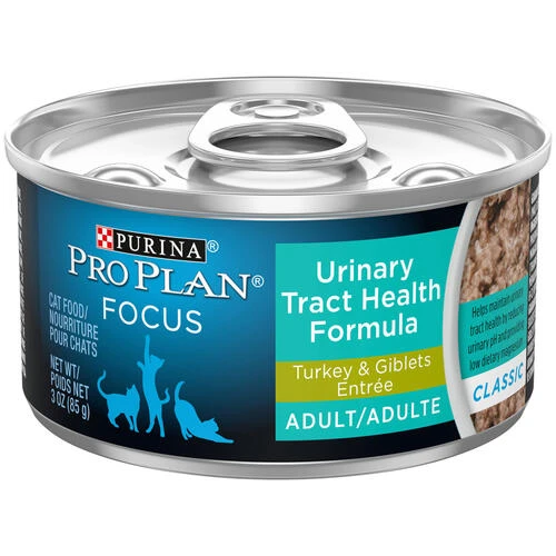 Purina Pro Plan Purina® Pro Plan® Focus Adult Urinary Tract Health Turkey & Giblets Wet Cat Food - 3 Oz 3 Purina Pro Plan Purina® Pro Plan® Focus Adult Urinary Tract Health Turkey & Giblets Wet Cat Food - 3 Oz