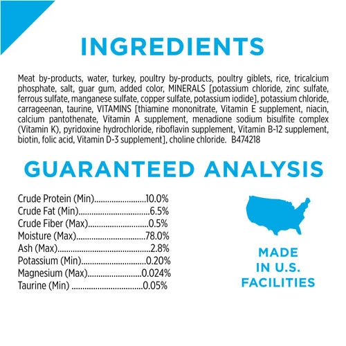 Purina Pro Plan Purina® Pro Plan® Focus Adult Urinary Tract Health Turkey & Giblets Wet Cat Food - 3 Oz 5 Purina Pro Plan Purina® Pro Plan® Focus Adult Urinary Tract Health Turkey & Giblets Wet Cat Food - 3 Oz - Image 3