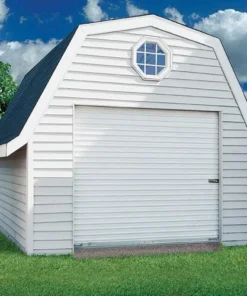 Ideal Door® 9' X 8' Silhouette Gray Roll-Up Door -Schlage Shop 425 3002Roll UpDoor 3