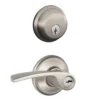 Schlage® Merano Satin Nickel Entry Door Lever And Single Cylinder Door Deadbolt -Schlage Shop 4402992 Schlage P LF