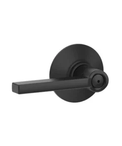 Schlage® Latitude Matte Black Bed & Bath Privacy Door Lever