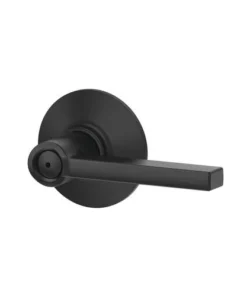 Schlage® Latitude Matte Black Bed & Bath Privacy Door Lever -Schlage Shop 4403035 SchlageP RF