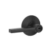 Schlage® Latitude Matte Black Entry Door Lever -Schlage Shop 4403036