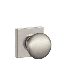 Schlage® Plymouth Satin Nickel Hall & Closet Passage Door Knob With Collins Trim