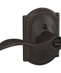 Schlage® Accent Aged Bronze Entry Door Lever With Camelot Trim -Schlage Shop 4404614 Int LS