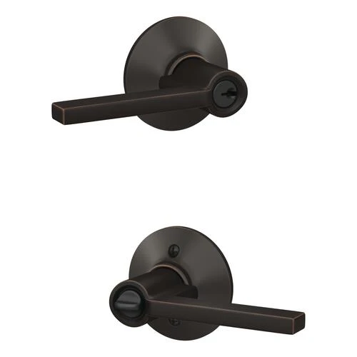 Schlage® Latitude Aged Bronze Entry Door Lever 7 Schlage® Latitude Aged Bronze Entry Door Lever - Image 5