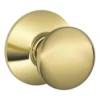 Schlage® Plymouth Bright Brass Hall & Closet Passage Door Knob