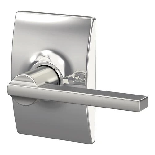 Schlage® Latitude Bright Chrome Hall & Closet Passage Door Lever With Century Trim 4 Schlage® Latitude Bright Chrome Hall & Closet Passage Door Lever With Century Trim - Image 2