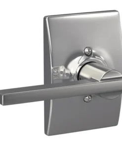 Schlage® Latitude Bright Chrome Hall & Closet Passage Door Lever With Century Trim 10 Schlage® Latitude Bright Chrome Hall & Closet Passage Door Lever With Century Trim -Schlage Shop 4404623 Int LS