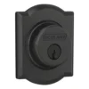 Schlage® Matte Black Single Cylinder Entry Door Deadbolt With Camelot Trim 1 Schlage® Matte Black Single Cylinder Entry Door Deadbolt With Camelot Trim -Schlage Shop 4404627 Ext LS