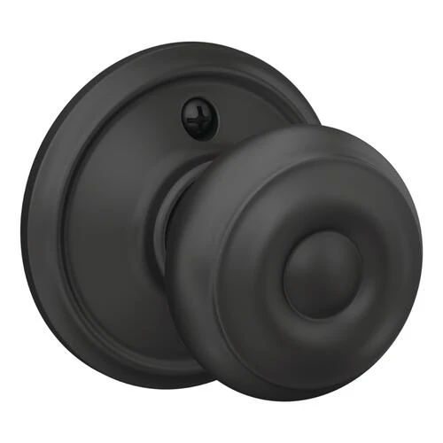 Schlage® Georgian Matte Black Non-Turning Dummy Door Knob 3 Schlage® Georgian Matte Black Non-Turning Dummy Door Knob