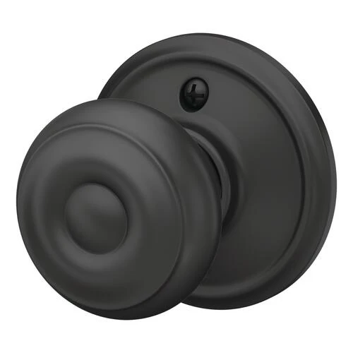 Schlage® Georgian Matte Black Non-Turning Dummy Door Knob 4 Schlage® Georgian Matte Black Non-Turning Dummy Door Knob - Image 2