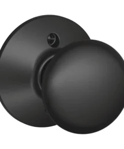 Schlage® Plymouth Matte Black Non-Turning Dummy Door Knob
