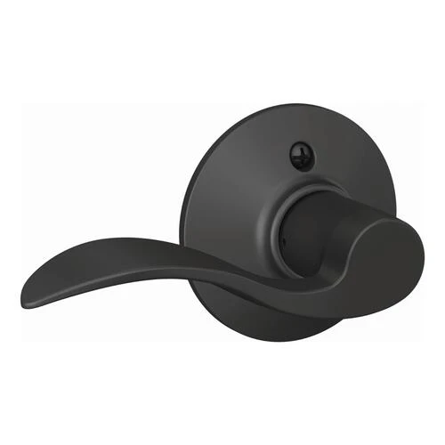 Schlage® Accent Matte Black Non-Turning Left Handed Dummy Door Lever 3 Schlage® Accent Matte Black Non-Turning Left Handed Dummy Door Lever