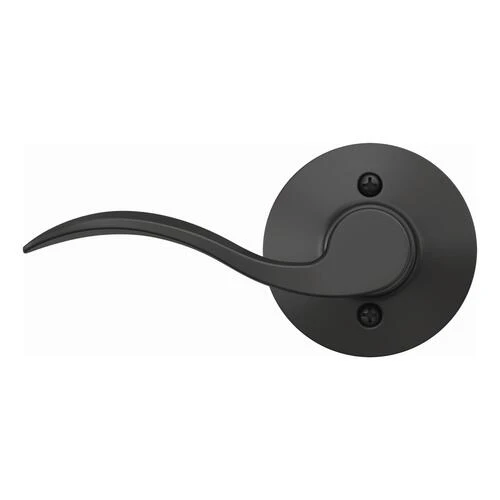 Schlage® Accent Matte Black Non-Turning Right Handed Dummy Door Lever 5 Schlage® Accent Matte Black Non-Turning Right Handed Dummy Door Lever - Image 3