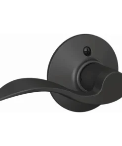 Schlage® Accent Matte Black Non-Turning Right Handed Dummy Door Lever