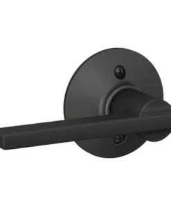 Schlage® Latitude Matte Black Non-Turning Dummy Door Lever