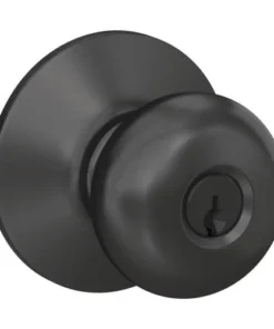 Schlage® Plymouth Matte Black Entry Door Knob