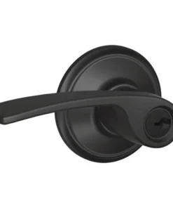 Schlage® Merano Matte Black Entry Door Lever