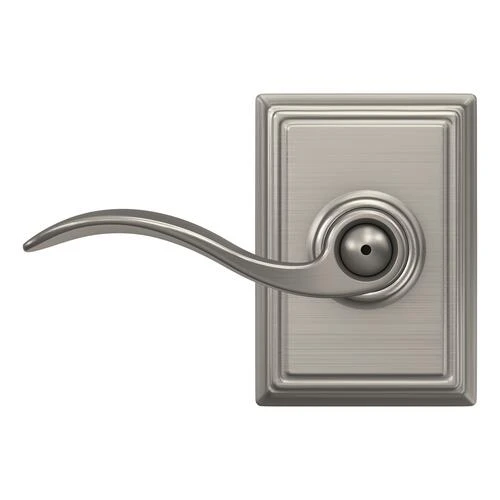 Schlage® Accent Satin Nickel Bed & Bath Privacy Door Lever With Addison Trim 5 Schlage® Accent Satin Nickel Bed & Bath Privacy Door Lever With Addison Trim - Image 3