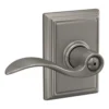 Schlage® Accent Satin Nickel Bed & Bath Privacy Door Lever With Addison Trim 1 Schlage® Accent Satin Nickel Bed & Bath Privacy Door Lever With Addison Trim -Schlage Shop 4404642 Ext LS
