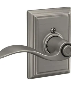 Schlage® Accent Satin Nickel Bed & Bath Privacy Door Lever With Addison Trim 11 Schlage® Accent Satin Nickel Bed & Bath Privacy Door Lever With Addison Trim -Schlage Shop 4404642 Int LS