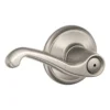 Schlage® Flair Satin Nickel Bed & Bath Privacy Door Lever