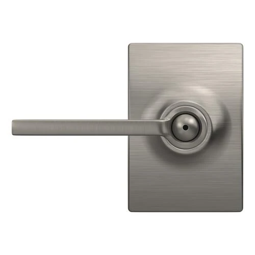 Schlage® Latitude Satin Nickel Bed & Bath Privacy Door Lever With Century Trim 5 Schlage® Latitude Satin Nickel Bed & Bath Privacy Door Lever With Century Trim - Image 3