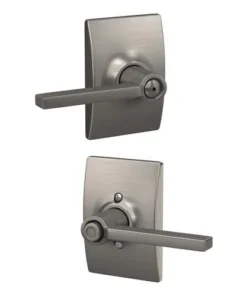 Schlage® Latitude Satin Nickel Bed & Bath Privacy Door Lever With Century Trim 11 Schlage® Latitude Satin Nickel Bed & Bath Privacy Door Lever With Century Trim -Schlage Shop 4404647 LS