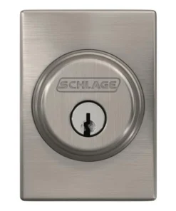 Schlage® Satin Nickel Single Cylinder Entry Door Deadbolt With Century Trim 10 Schlage® Satin Nickel Single Cylinder Entry Door Deadbolt With Century Trim -Schlage Shop 4404652 Ext FV