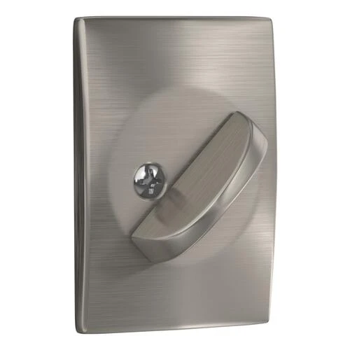 Schlage® Satin Nickel Single Cylinder Entry Door Deadbolt With Century Trim 6 Schlage® Satin Nickel Single Cylinder Entry Door Deadbolt With Century Trim - Image 4