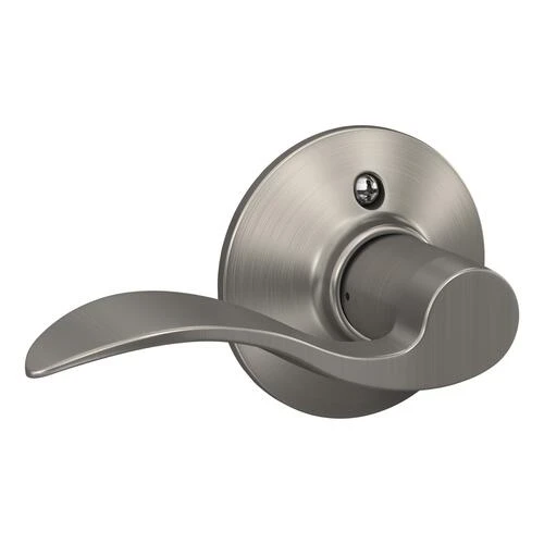 Schlage® Accent Satin Nickel Non-Turning Left Handed Dummy Door Lever 3 Schlage® Accent Satin Nickel Non-Turning Left Handed Dummy Door Lever
