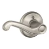 Schlage® Flair Satin Nickel Non-Turning Left Handed Dummy Door Lever -Schlage Shop 4404659 Ext LS
