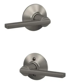 Schlage® Latitude Satin Nickel Hall & Closet Passage Door Lever -Schlage Shop 4404670 LS