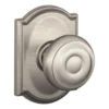 Schlage® Georgian Satin Nickel Hall & Closet Passage Door Knob With Camelot Trim 2 Schlage® Georgian Satin Nickel Hall & Closet Passage Door Knob With Camelot Trim -Schlage Shop 4404673 Ext LS