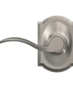 Schlage® Accent Satin Nickel Hall & Closet Passage Door Lever With Camelot Trim -Schlage Shop 4404675 Ext FV