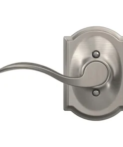 Schlage® Accent Satin Nickel Hall & Closet Passage Door Lever With Camelot Trim -Schlage Shop 4404675 Int FV