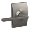 Schlage® Latitude Satin Nickel Hall & Closet Passage Door Lever With Century Trim -Schlage Shop 4404676 Ext LS