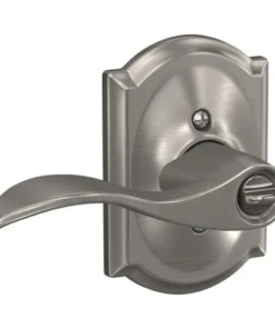 Schlage® Accent Satin Nickel Entry Door Lever With Camelot Trim -Schlage Shop 4404678 Int LS